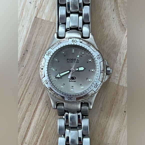 Fossil Blue Ladies Watch Stainless Dial and Bracelet Date Window main image 6